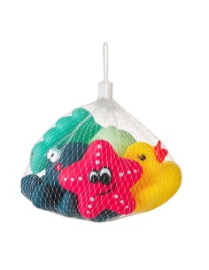Juguetes de baño 5 piezas Ocean Friends - Babi Pitufo